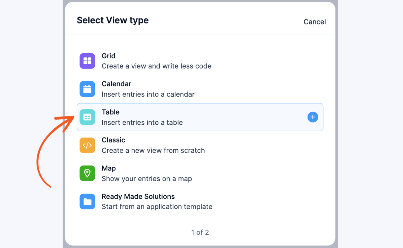 Create View Format Table