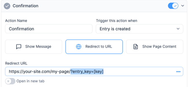 Create View Redirect Submit View