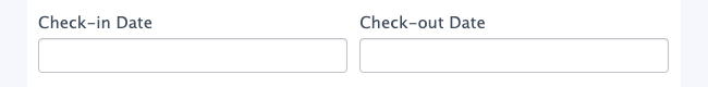 Date Calc Check-in Check-out Booking form