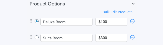 Date Calc Room Type Booking form