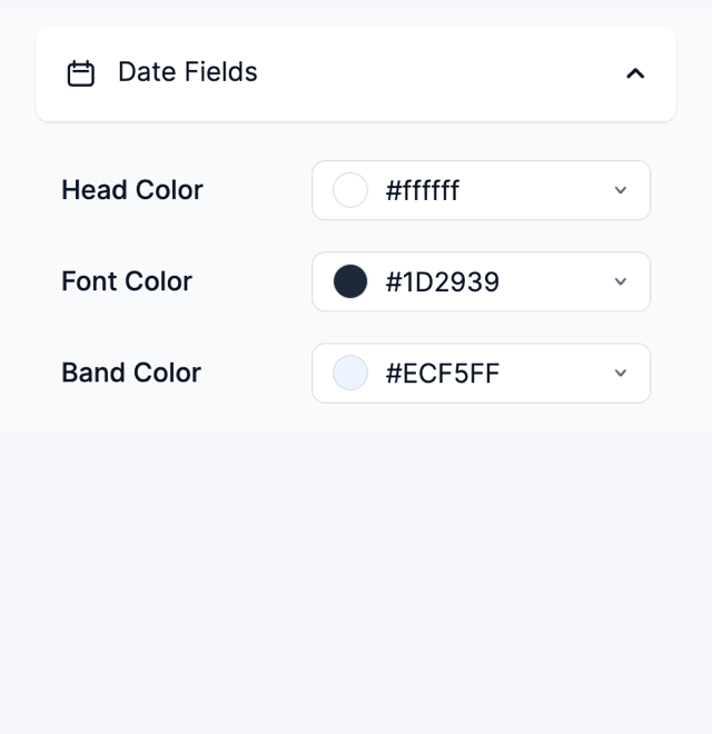 Date field Styling