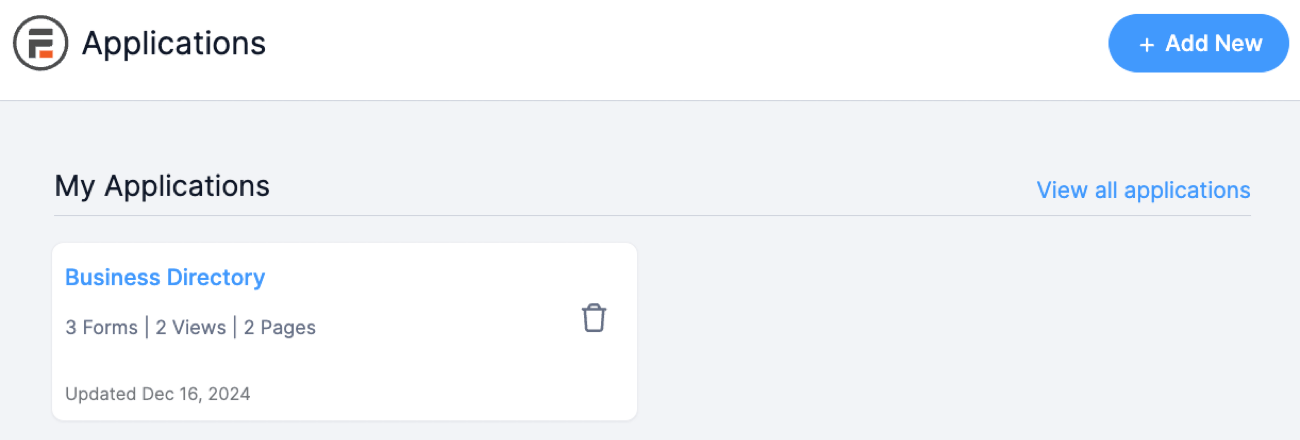 Directory My Applications