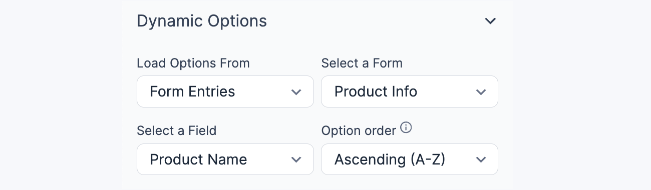 Dynamic field Product Dynamic