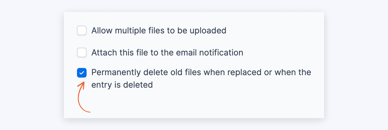 Email notification Delete File Attachments Email notification Delete File Attachments