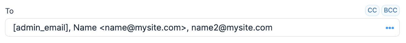 Email Notification, TO Email Notification, TO