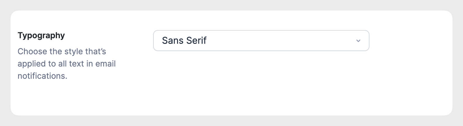 Typography Settings - Formidable Forms WordPress Email Styler
