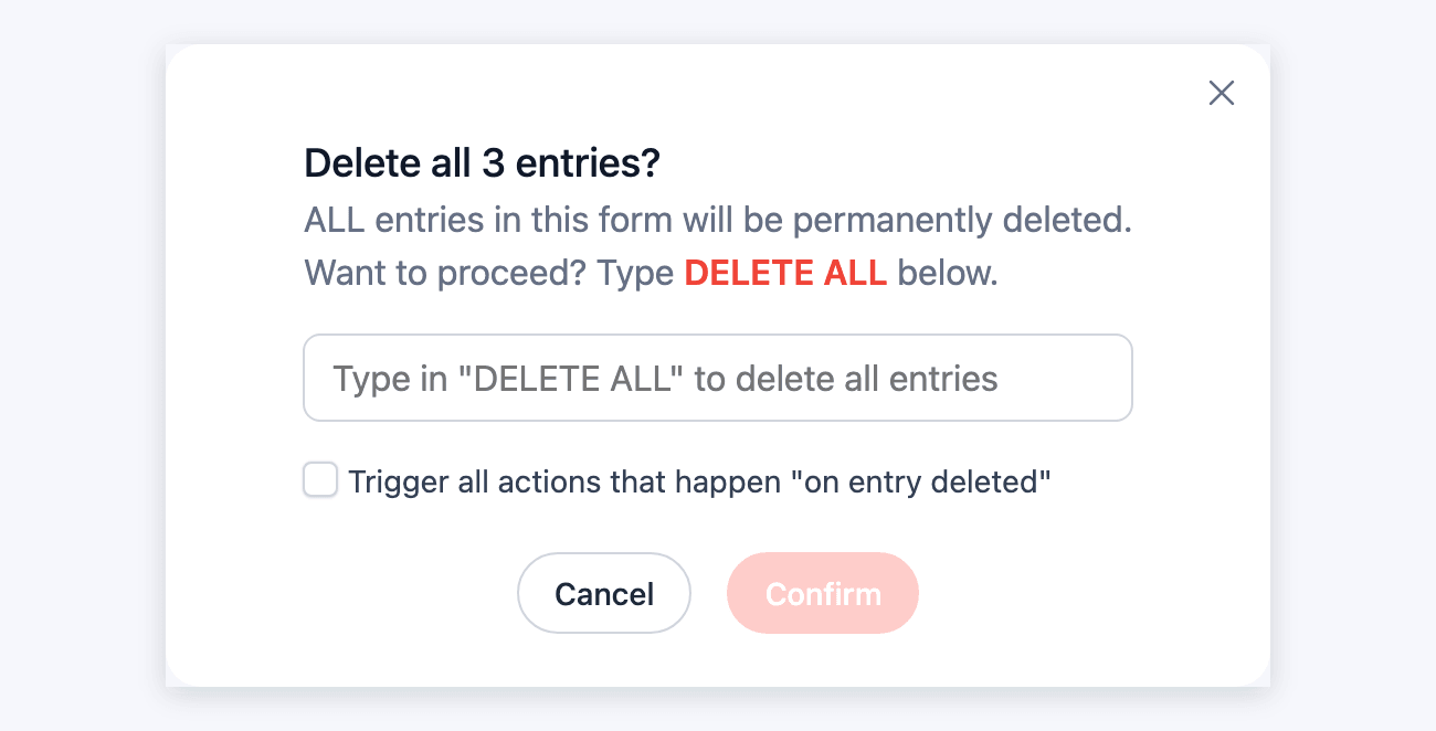 Entry Bulk Delete All Entry Bulk Delete All