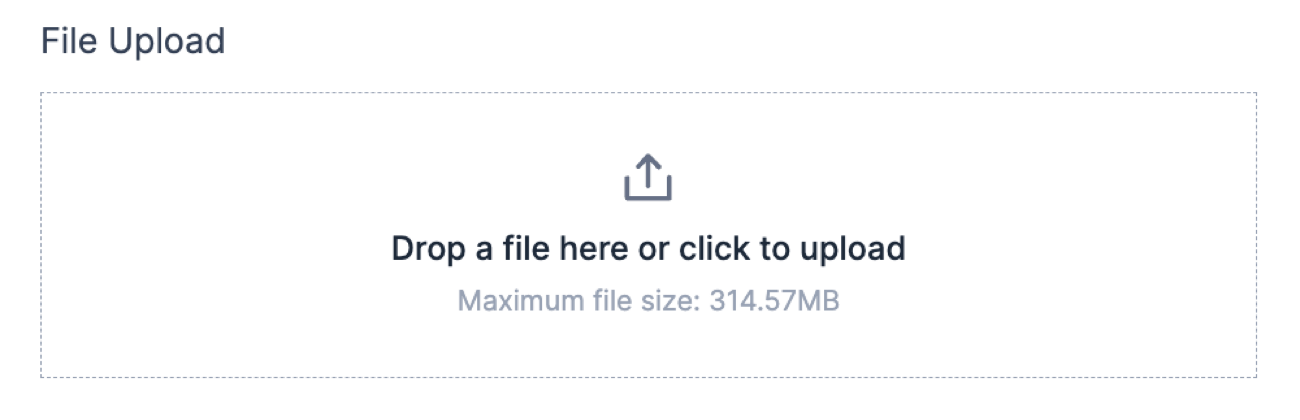 File upload field