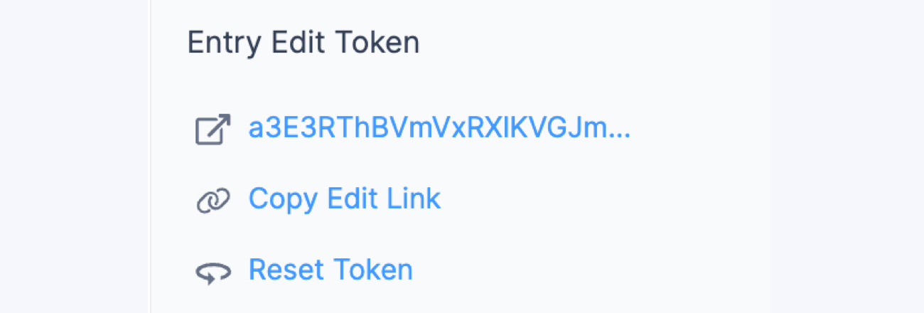 Form Abandonment - Entry Edit Token