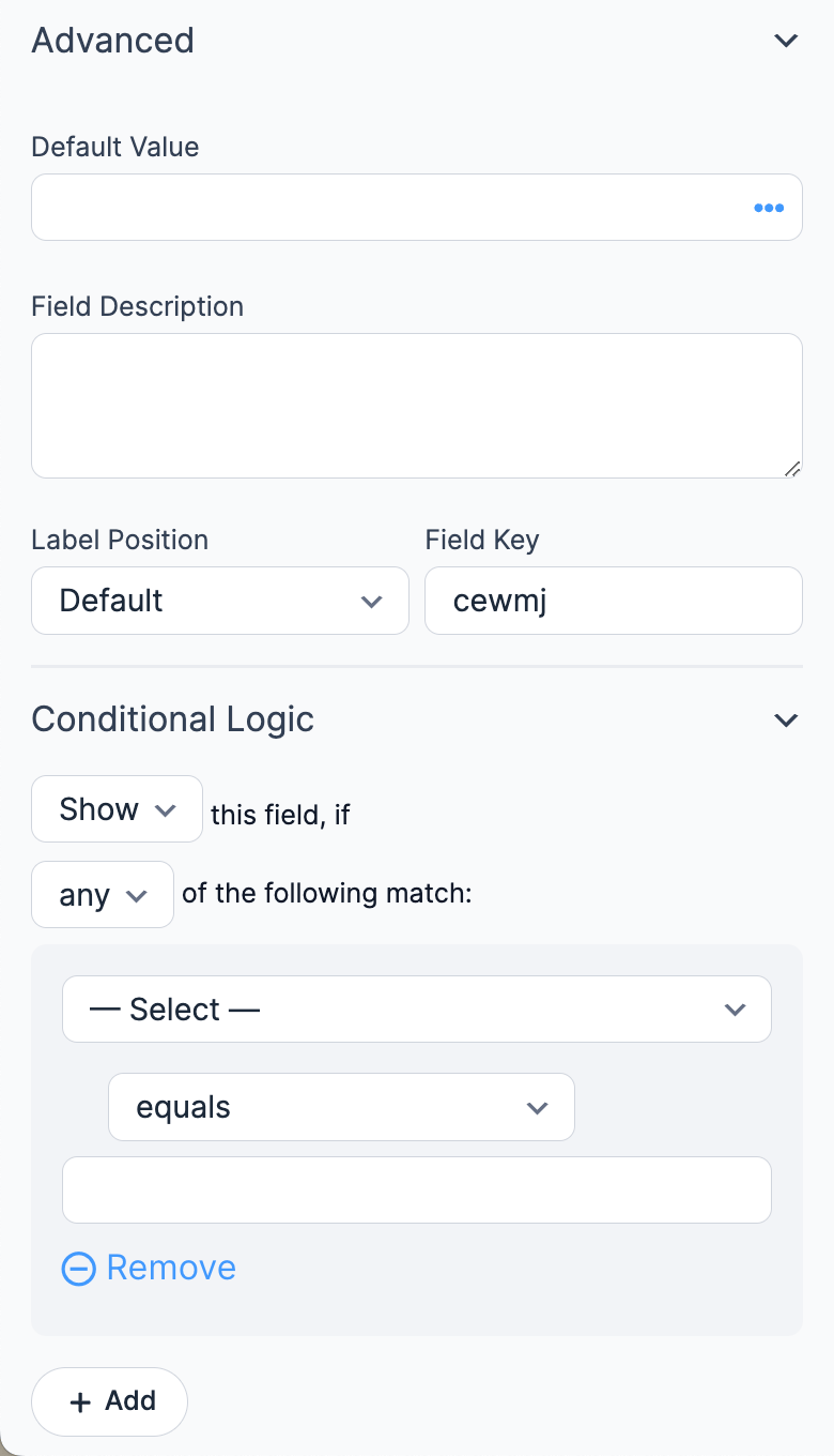 Form AI - Field Options