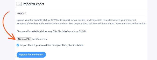 Forms to PDF - Import PDF template Forms to PDF - Import PDF template