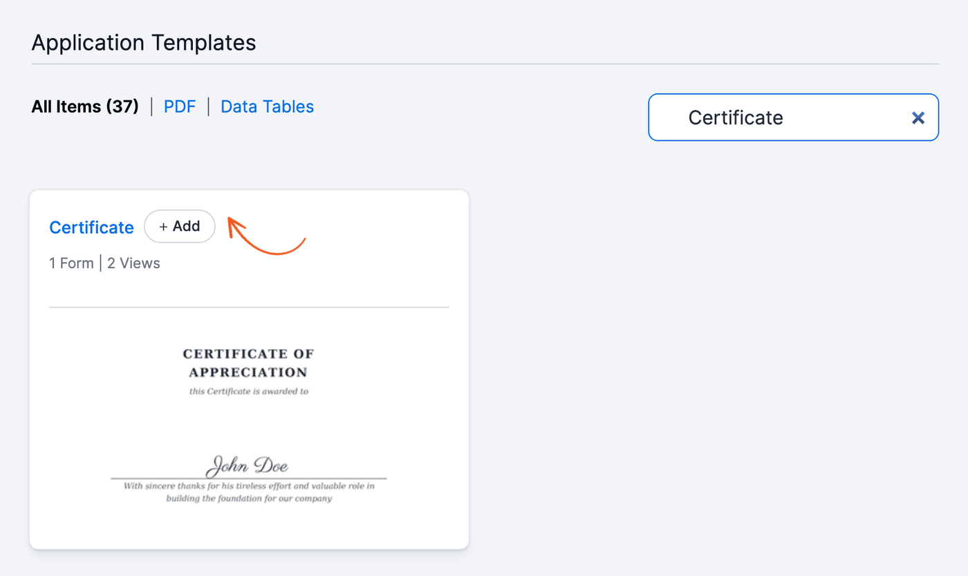 Install the Certificate Application template Install the Certificate Application template