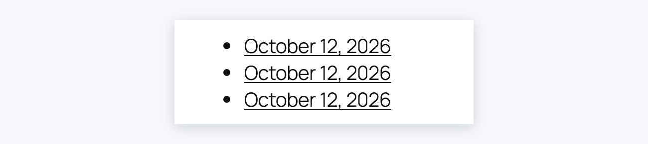 Front Edit List Entries Front Edit List Entries