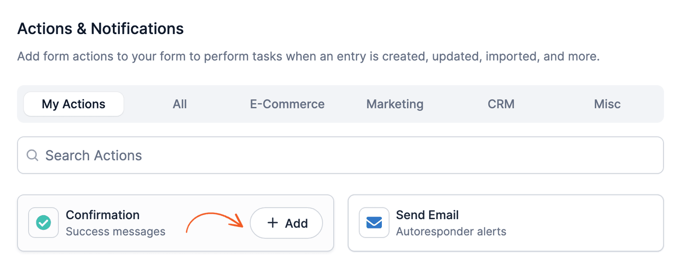 Front End Edit - Add a Confirmation action Front End Edit - Add a Confirmation action