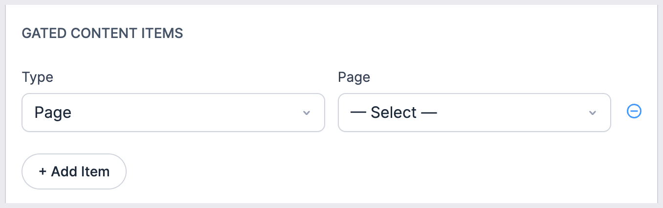 Page item