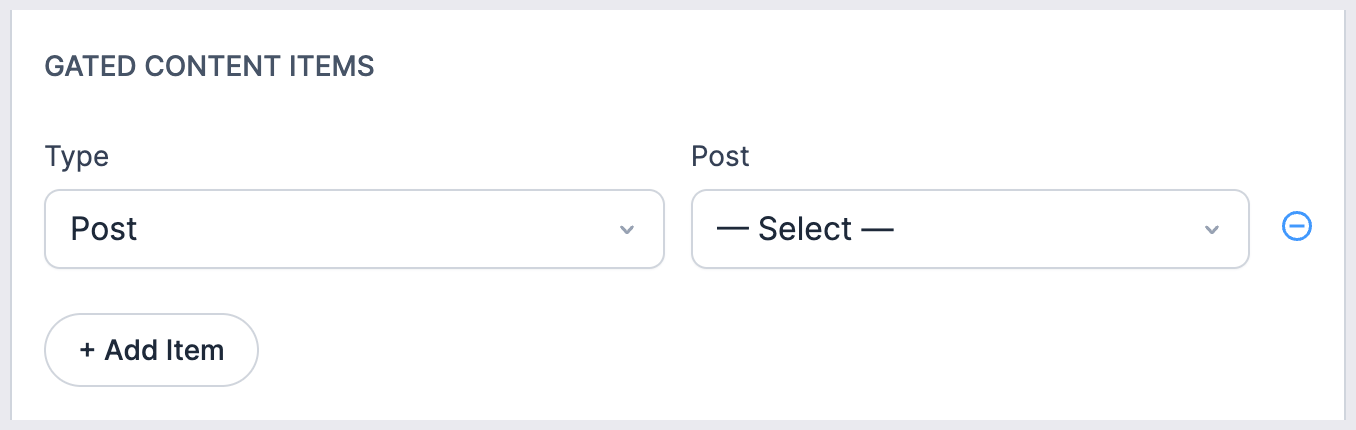 Post item