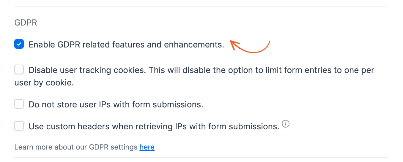 Enable GDPR related features and enhancements Enable GDPR related features and enhancements