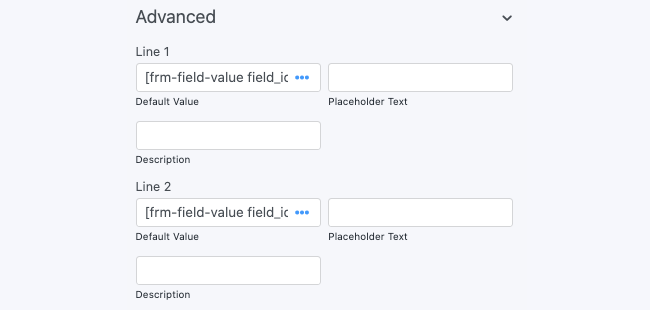 Get Value Address Field Options Get Value Address Field Options