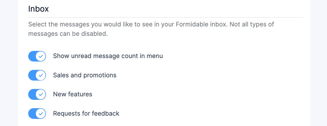 Global Settings Inbox Settings Global Settings Inbox Settings