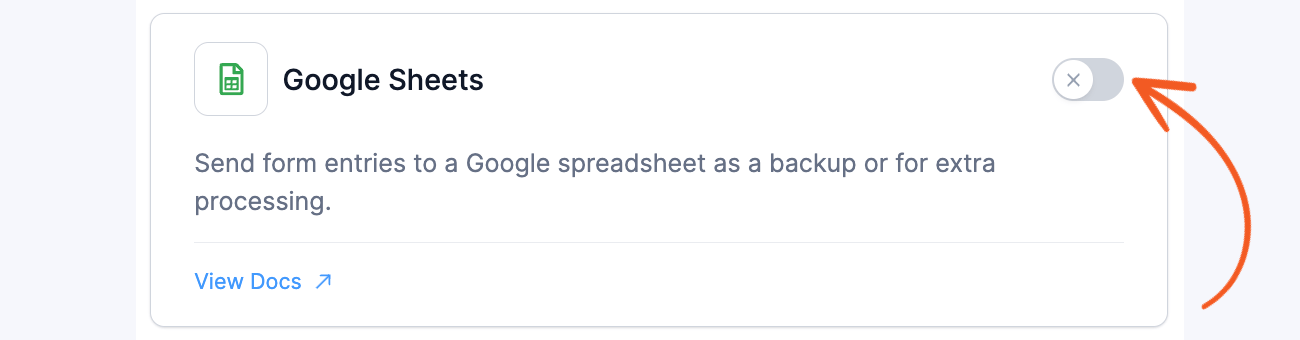 Install the Google Sheets add-on