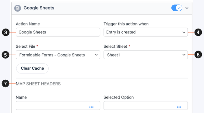 Google Sheets Form Action