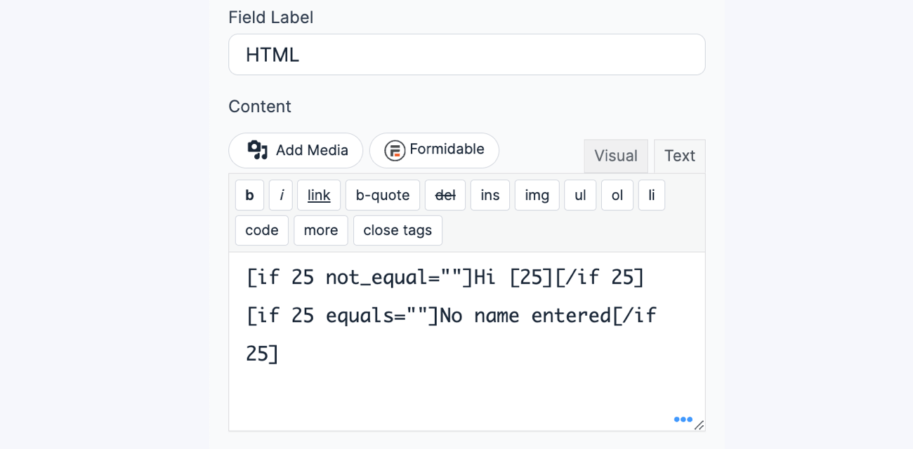 HTML Conditional Statement