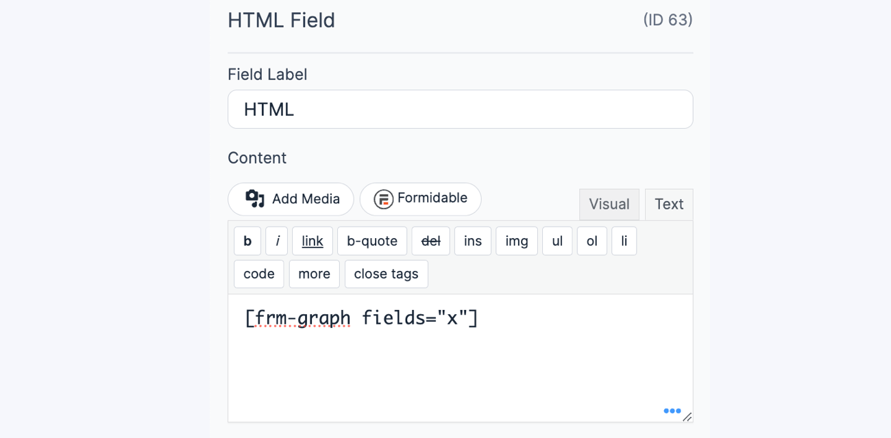 HTML display graph