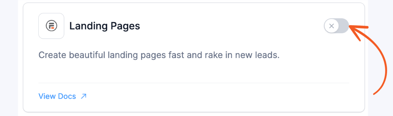 Install the Landing Page Forms add-on