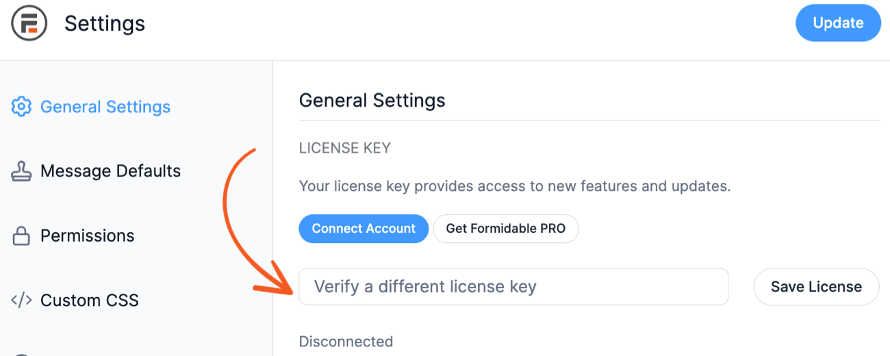 License Information - Save License