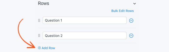 Likert Scale Add Row