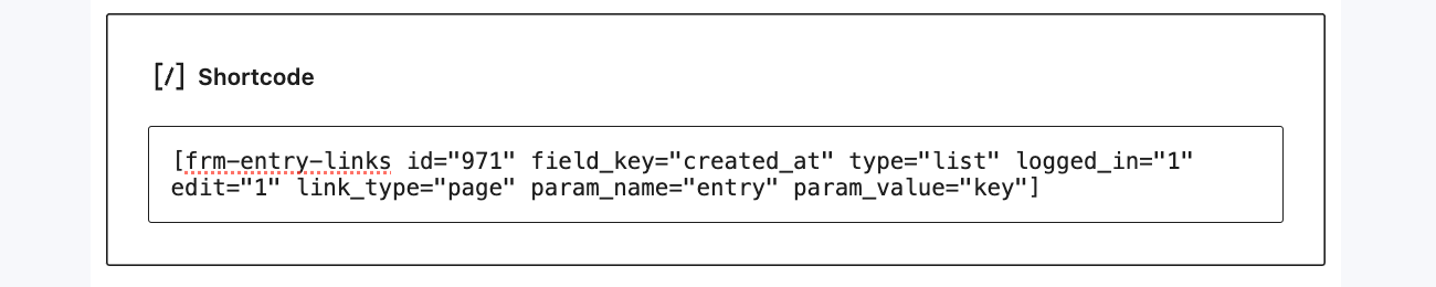 Add list of entries shortcode using a block editor Add list of entries shortcode using a block editor