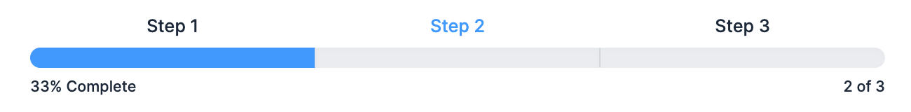 progress bar for multi-page forms