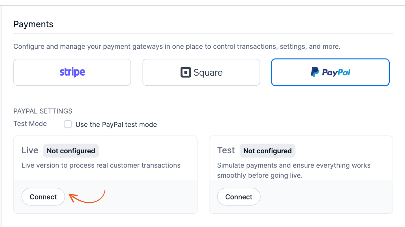 PayPal Commerce Global Settings PayPal Commerce Global Settings