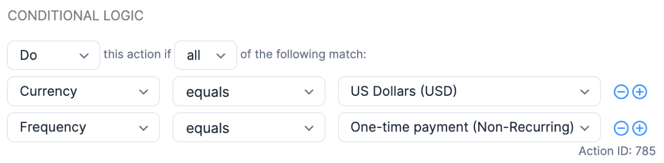 PayPal US Dollar USD non-recurring payment