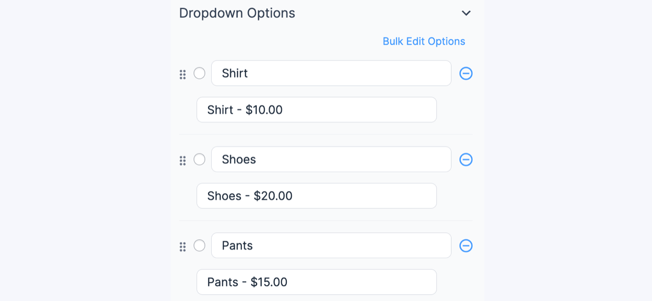 PayPal form separate values PayPal form separate values