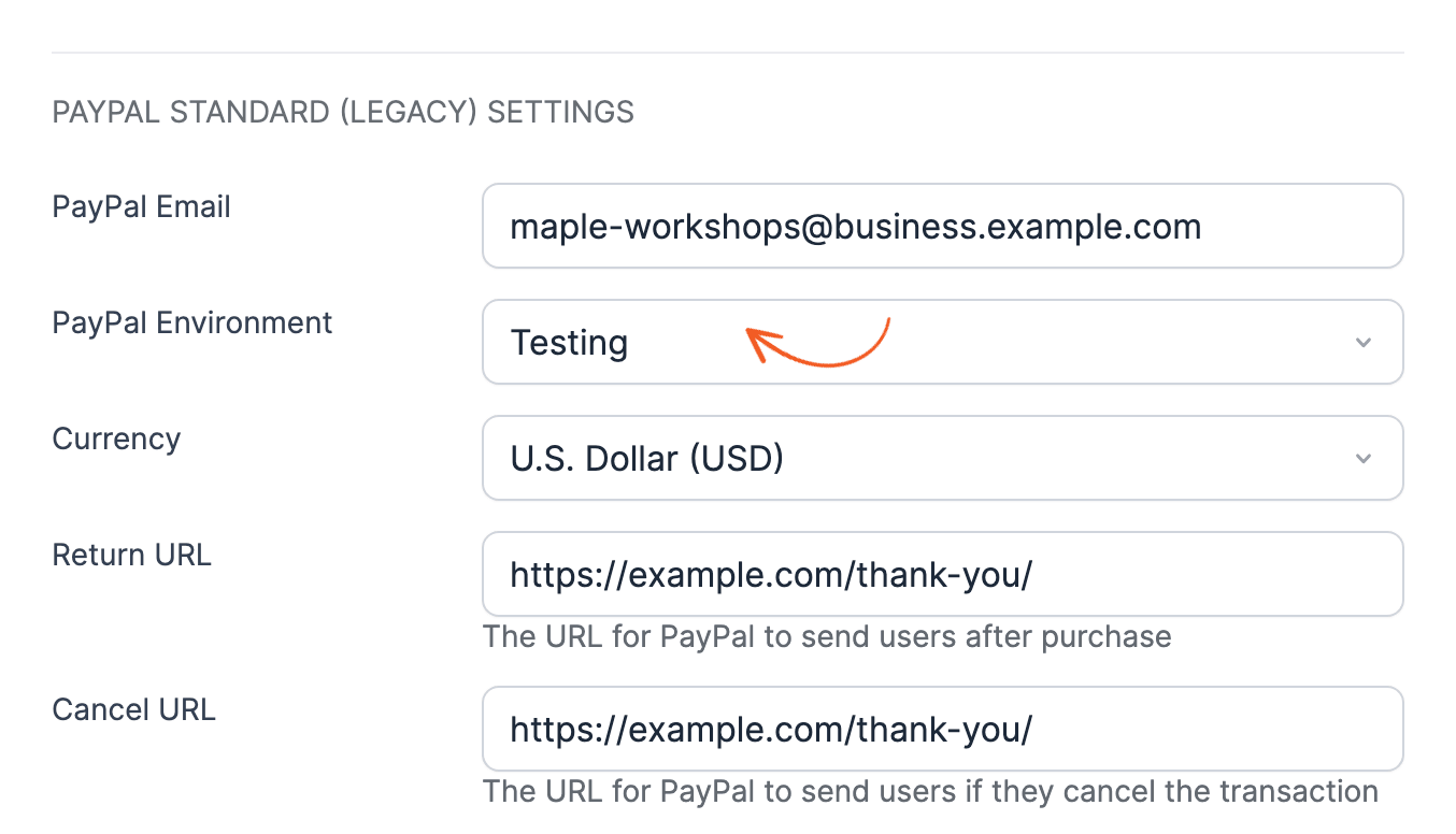 Configure the Formidable PayPal Settings. Configure the Formidable PayPal Settings.
