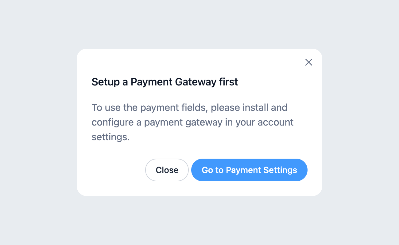 Setup a Payment Gateway