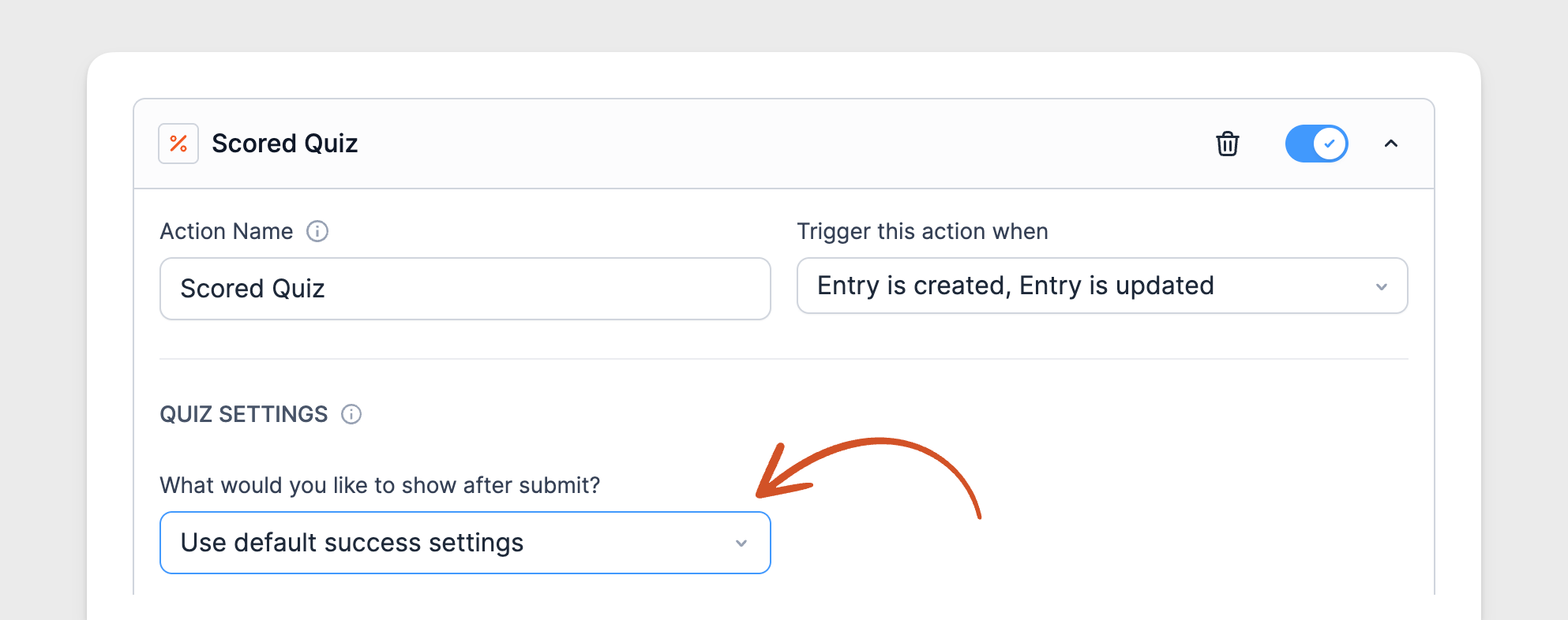 Quiz maker - Scored Show After Submit