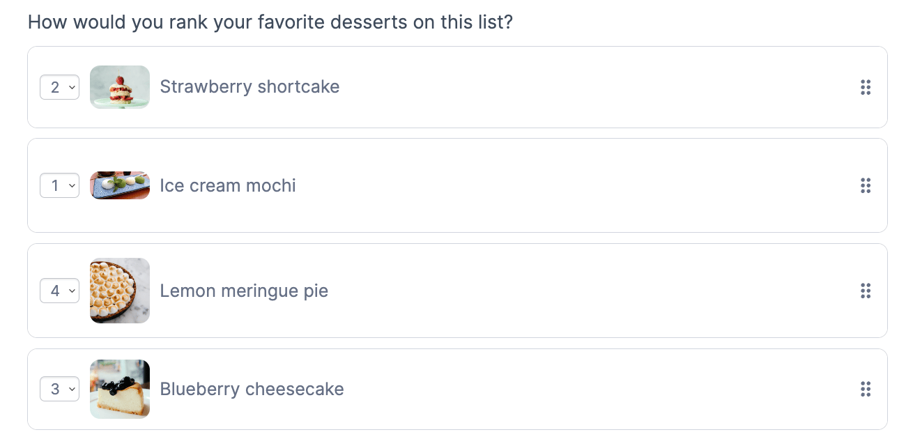 Ranking Question Field