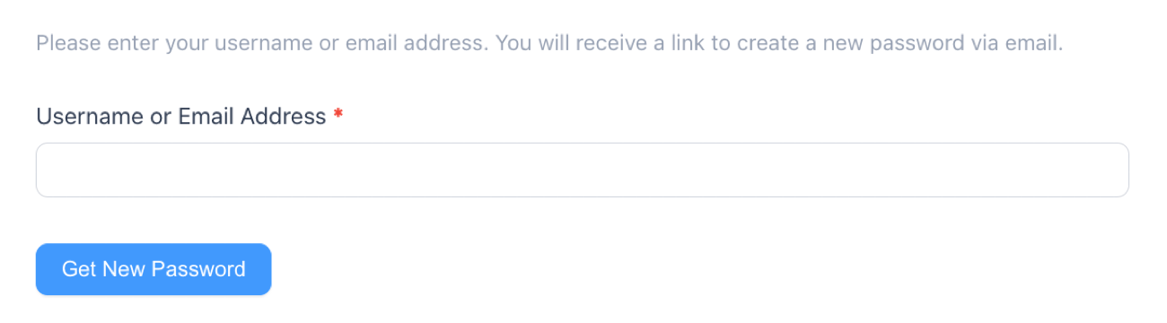 Register New Password