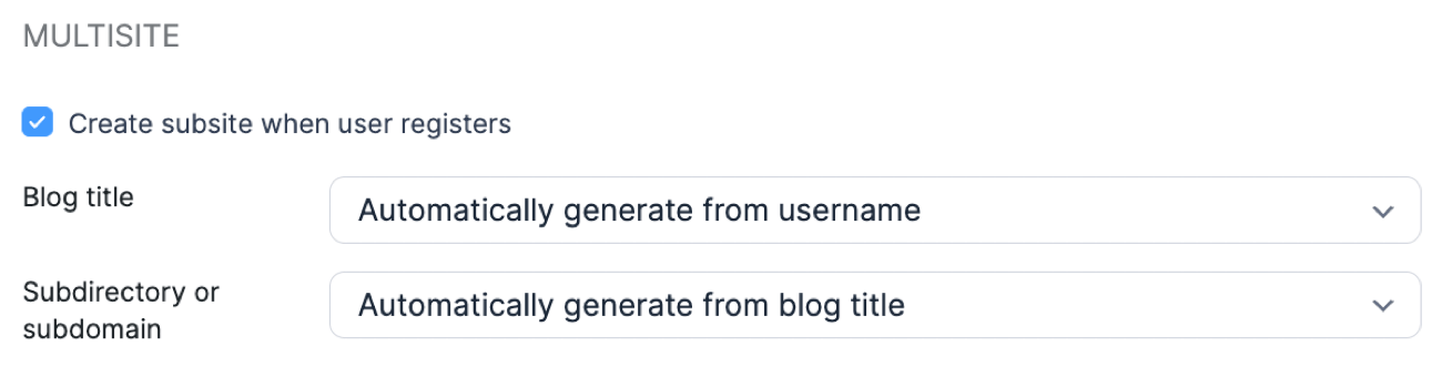 Register Multisite Register Multisite