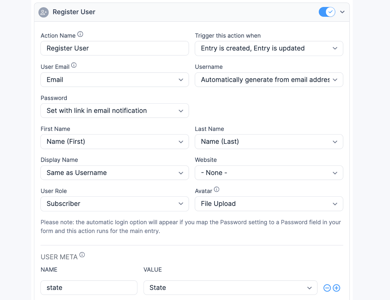 Register User Email
