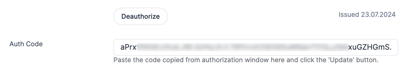 Salesforce Global Settings - Deauthorize button Salesforce Global Settings - Deauthorize button