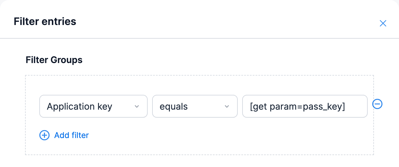 Split a large form - Nested View filter on the Application key field