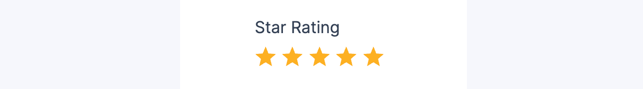 star rating Field