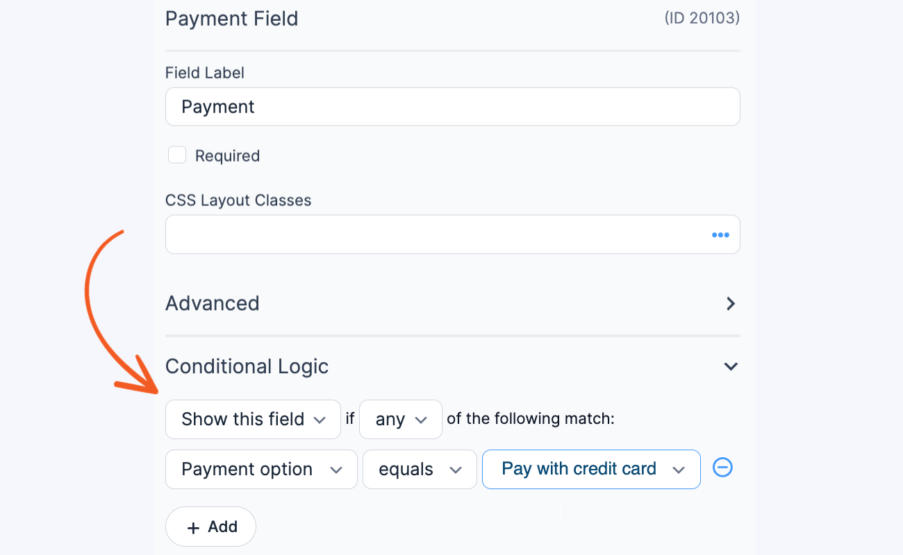 Conditional logic for using multiple payment gateways on a form