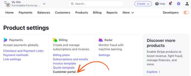 Stripe Customer Portal