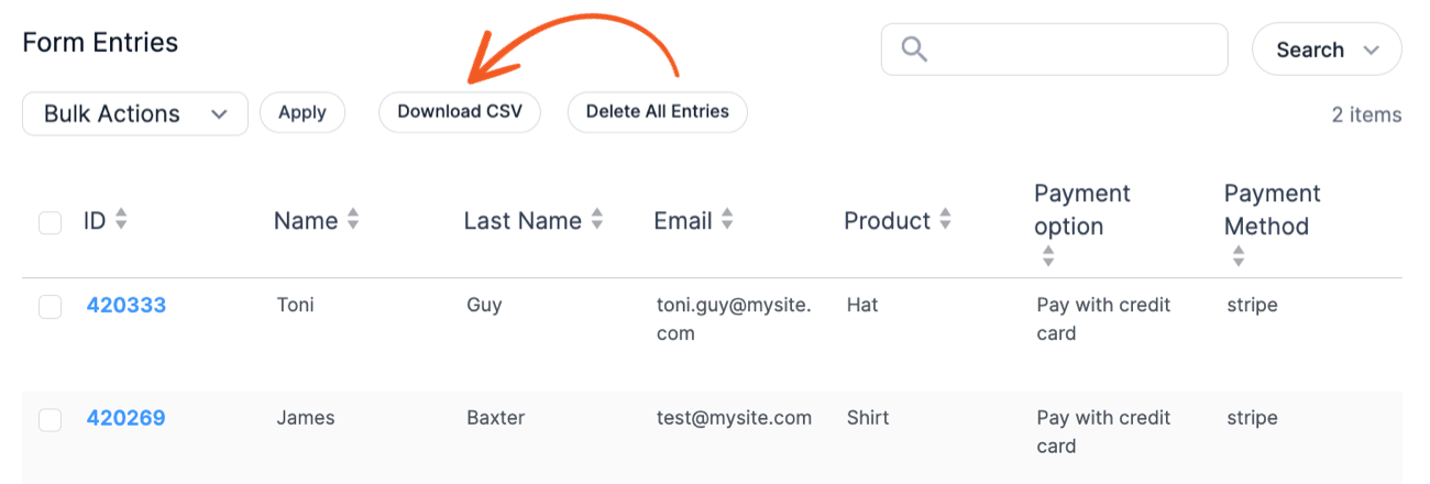 Stripe Export Payments Stripe Export Payments