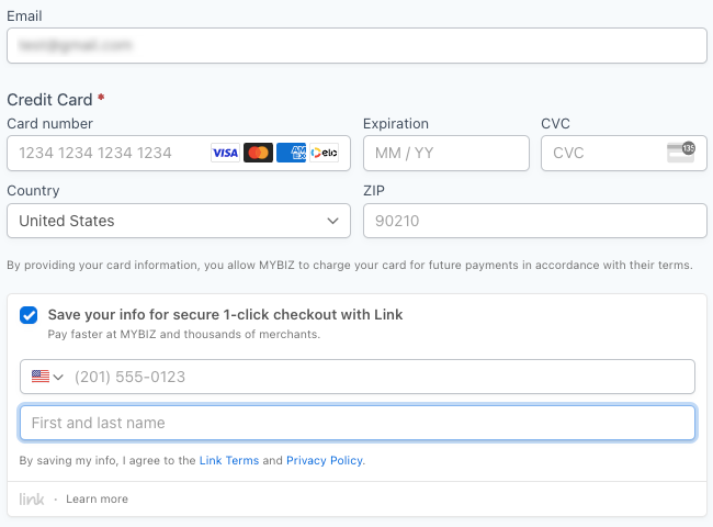 Stripe Link - Collect Email At Payment Stripe Link - Collect Email At Payment
