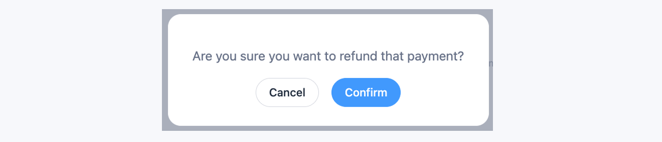 Stripe Refund Confirmation
